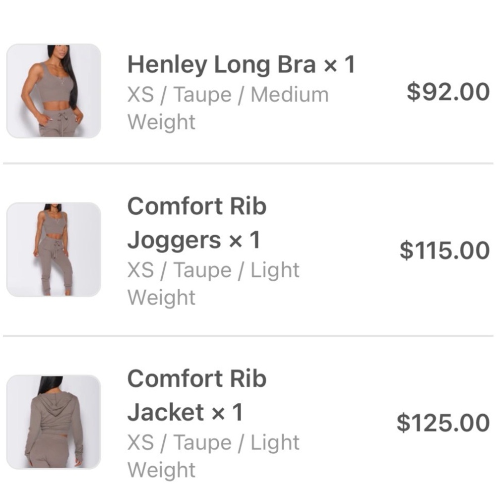 Taupe Henley 3pc Bundle